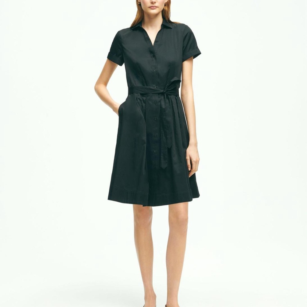 Brooks Brothers Black A-Line Dress